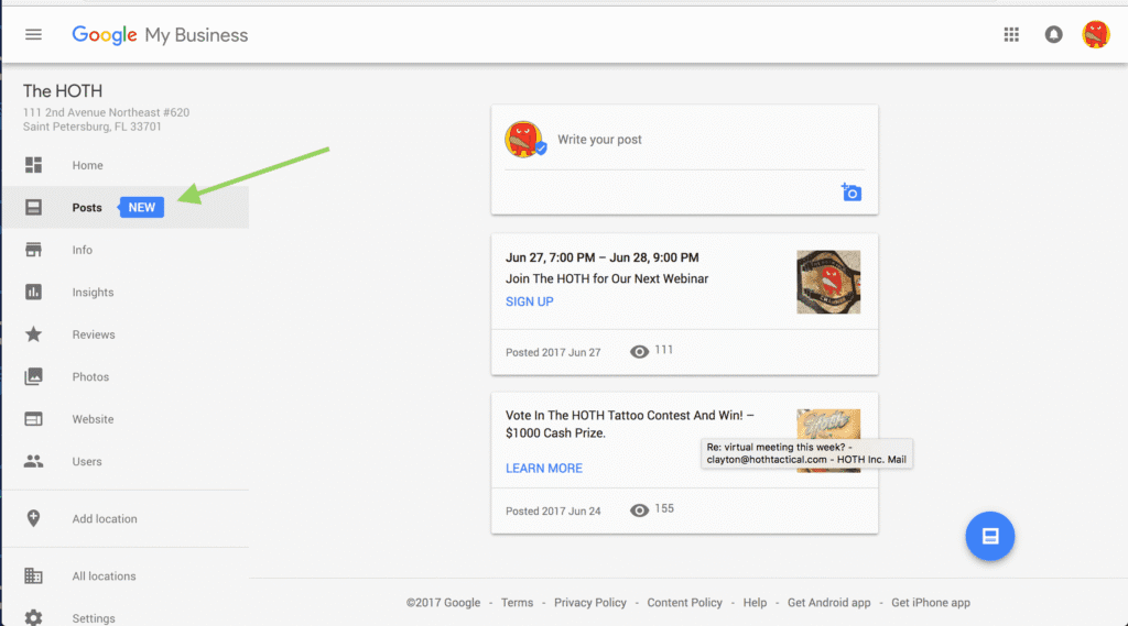 Google My Business Posts