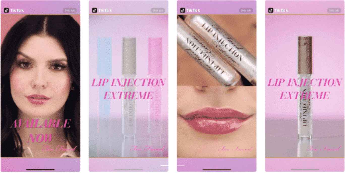 Too Faced Brand Takeover Example of a brand takeover by Too Faced