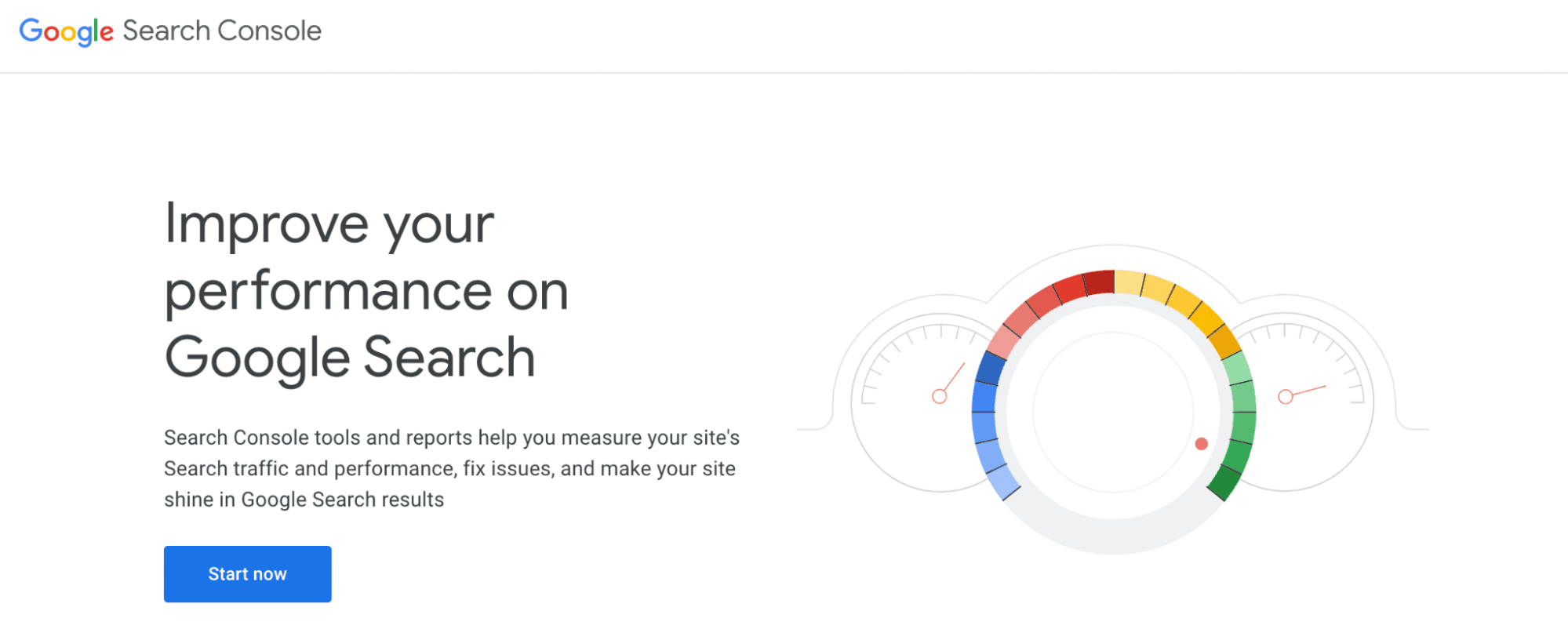 Google Search Console Google Search Console homepage