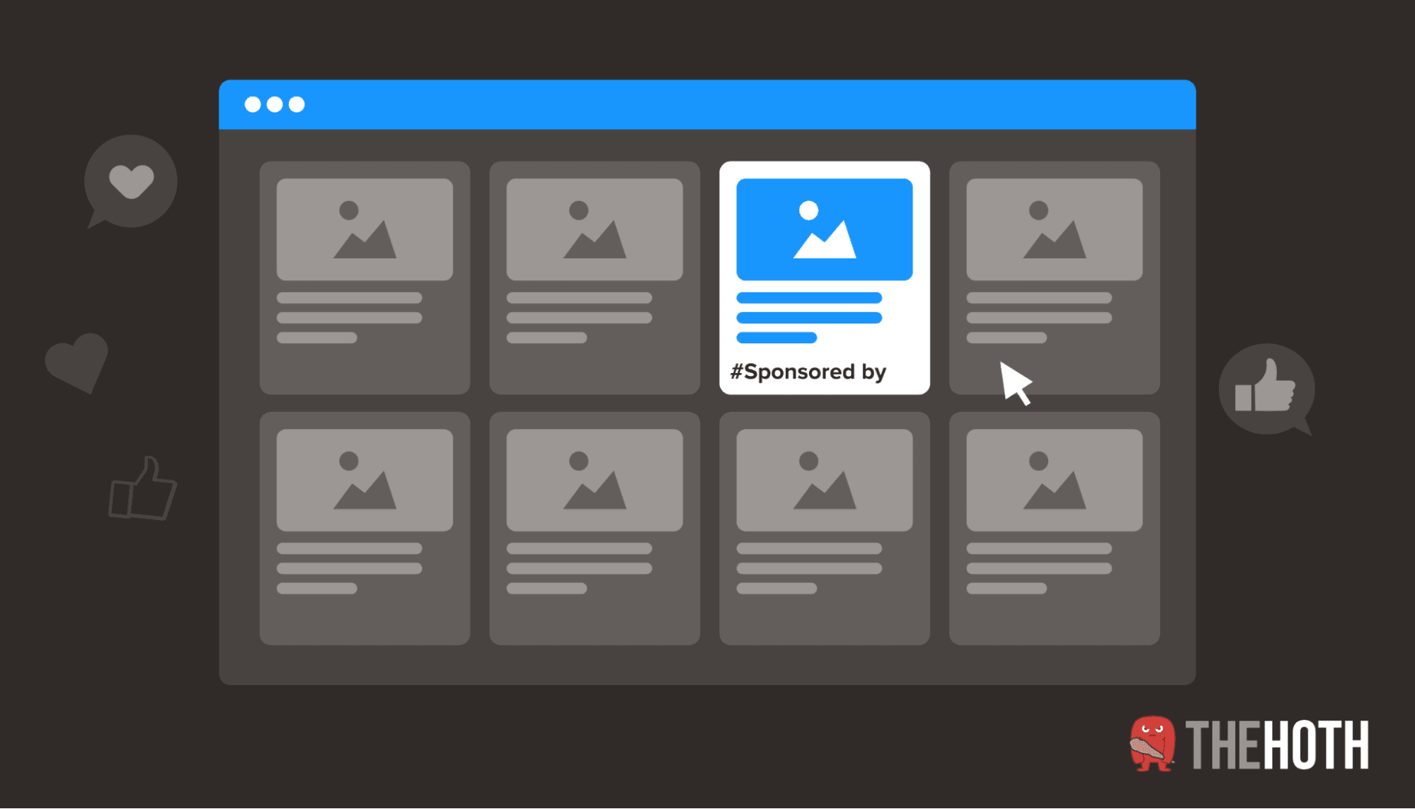 Native Content Illustration Illustration of native content on a page